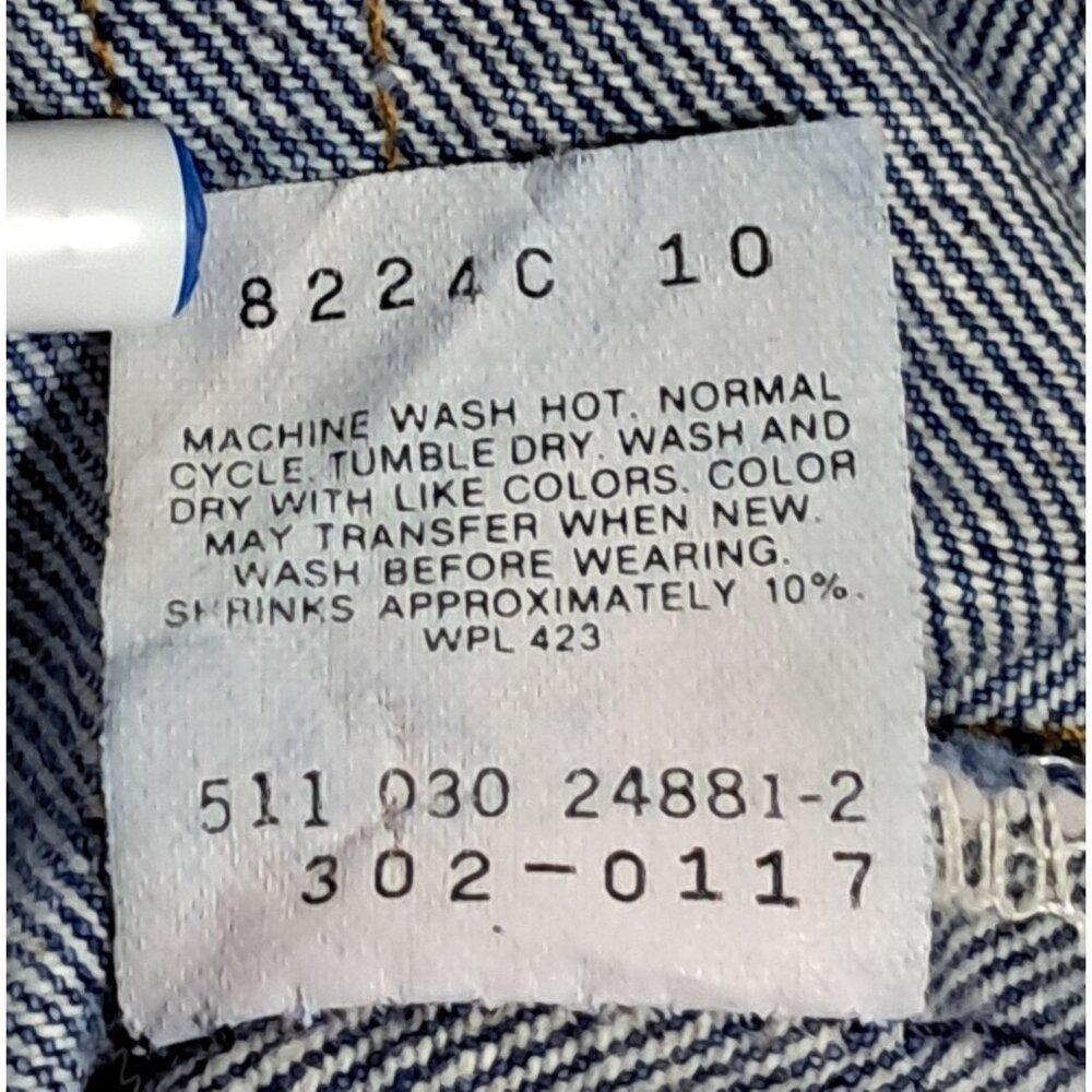 Vintage 70s/80s Levis Size 1 Kids Jeans Blue Denim 100% Cotton Made In USA - Picture 3 of 13